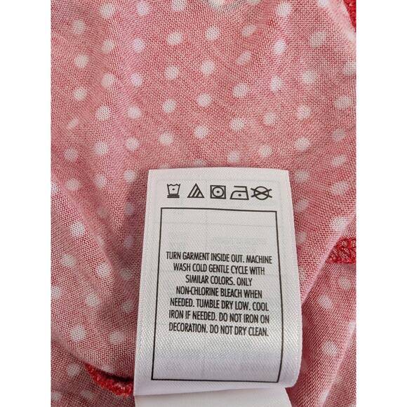 Disney Parks Womens Size XL Red Polka-dot Mini Mouse Disney World Short Sleeves - Picture 6 of 8